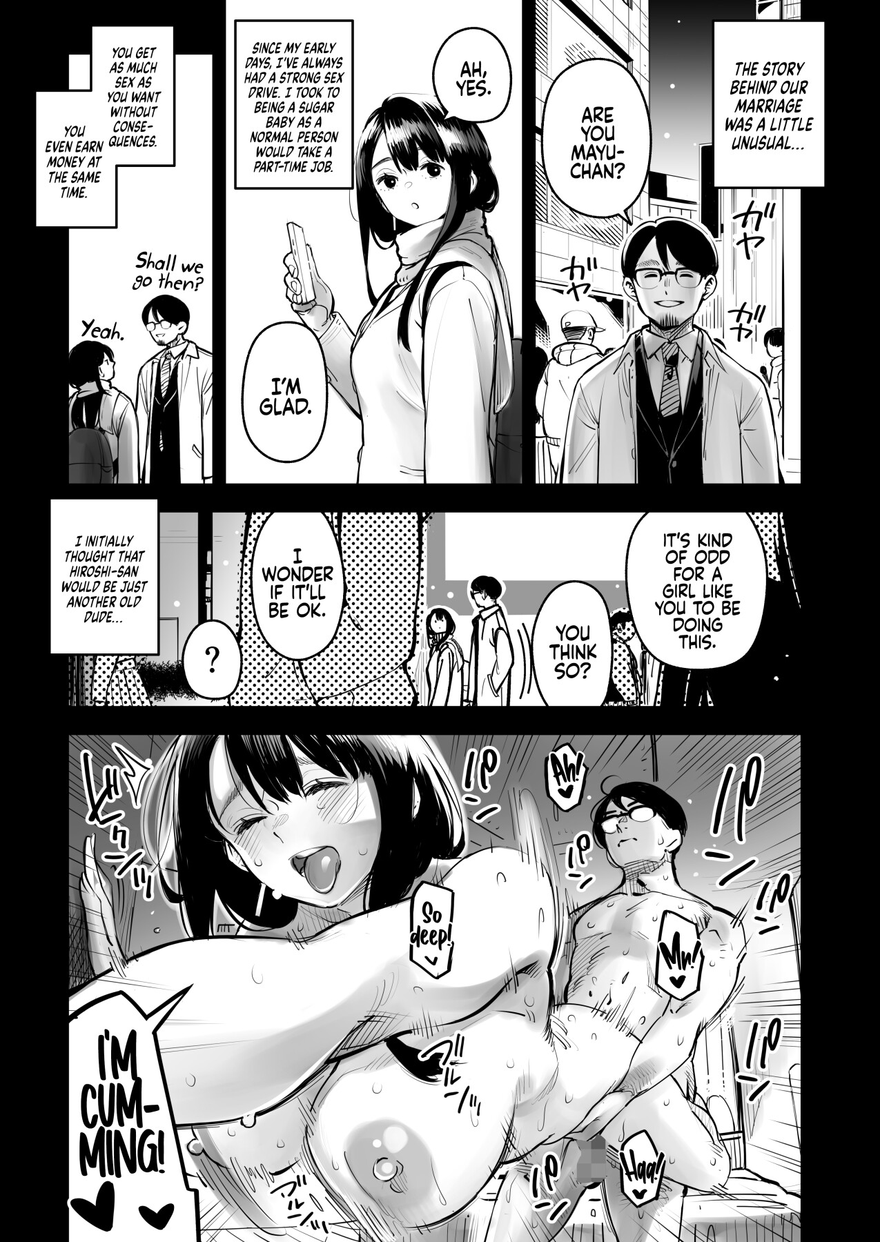 Hentai Manga Comic-Your Sex Drive is just too much, so have Sex with other men! Mayumi-san gets Permission to Cheat!-Read-9